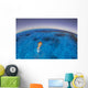 Snorkeler Exploring Lagoon Bora Wall Decal