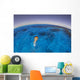 Snorkeler Exploring Lagoon Bora Wall Decal