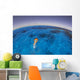 Snorkeler Exploring Lagoon Bora Wall Decal