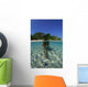 Snorkeler Exploring Starfish Lagoon Wall Decal