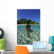 Snorkeler Exploring Starfish Lagoon Wall Decal