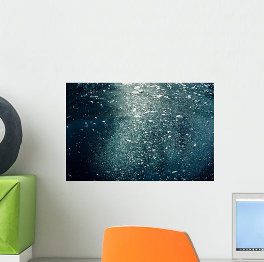 Bubbles Rising from Deep Close-up Wall Decal