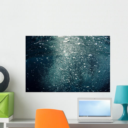 Bubbles Rising from Deep Close-up Wall Decal