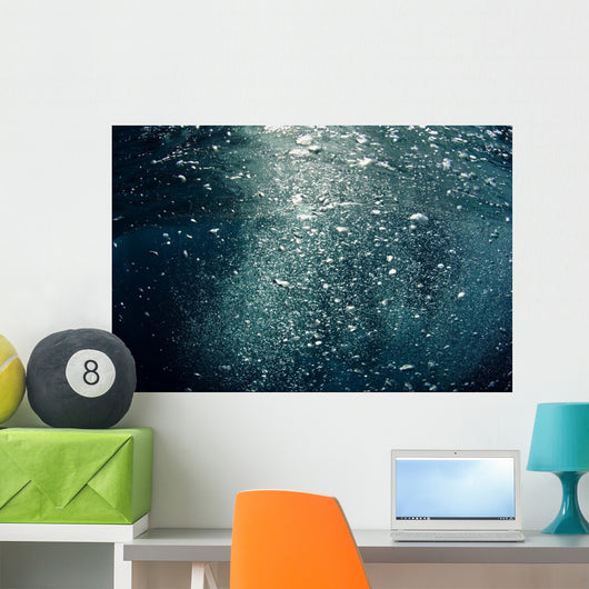 Bubbles Rising from Deep Close-up Wall Decal