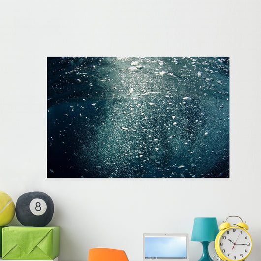 Bubbles Rising from Deep Close-up Wall Decal