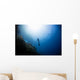Free Diver Rising from Wall Decal