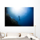 Free Diver Rising from Wall Decal