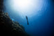 Free Diver Rising from Wall Decal