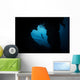 Snorkeler Exploring Heart-shaped Reef Wall Decal