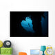 Snorkeler Exploring Heart-shaped Reef Wall Decal