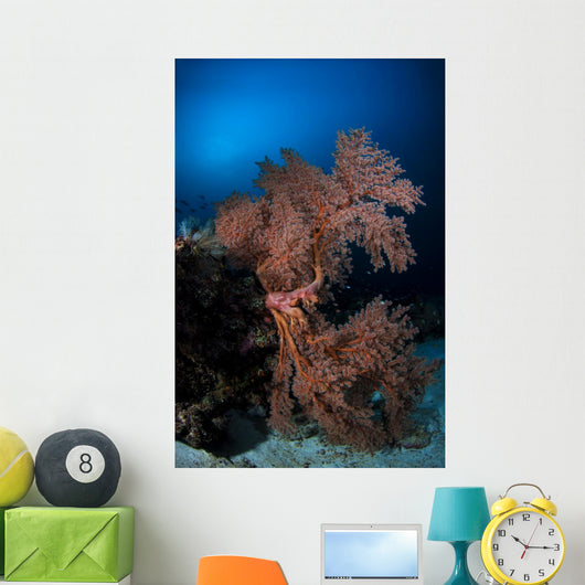 Sea Fan Colorful Reefs Vertical Wall Decal