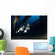 Batfishes Swimming around Shipwreck Wall Decal