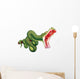 Emerald Tree Boa Snake Wall Decal