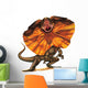 Frilled Lizard Reptile Wall Decal