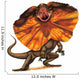 Frilled Lizard Reptile Wall Decal