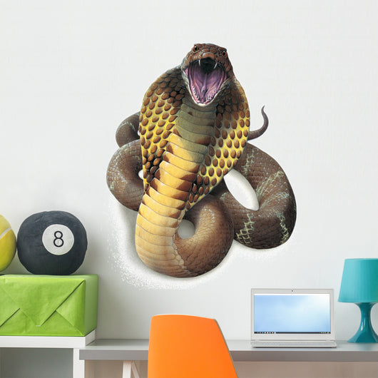 King Cobra Snake Wall Decal – Wallmonkeys