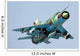 Mig-21bis Taking off Armed Wall Decal