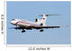 Tupolev Tu-154m Final Approach Wall Decal
