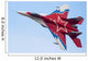 Top Russian Mig-29ovt Aerobatic Wall Decal