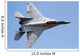 Mig-29m2 Performing Aeromiting Batajnica Wall Decal Design 2