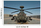 Apache Helicopter Camp Bastion Wall Decal Design 2