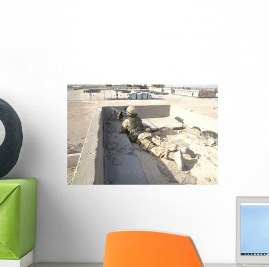 British Soldier Provides Security Wall Decal