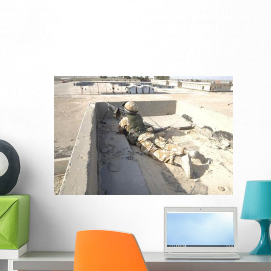 British Soldier Provides Security Wall Decal