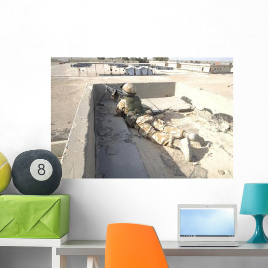 British Soldier Provides Security Wall Decal