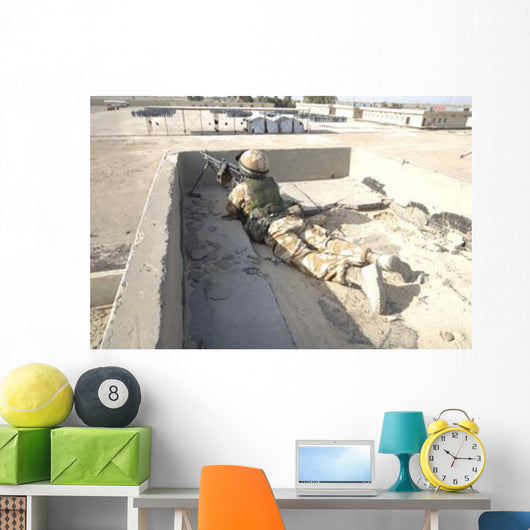 British Soldier Provides Security Wall Decal