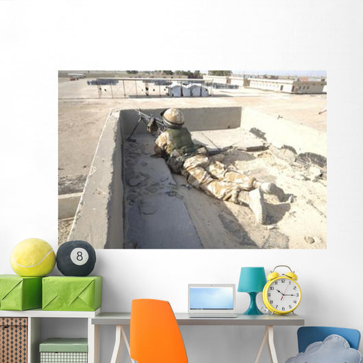 British Soldier Provides Security Wall Decal