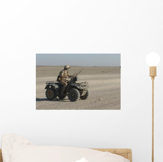 British Army Soldier Provides Wall Decal