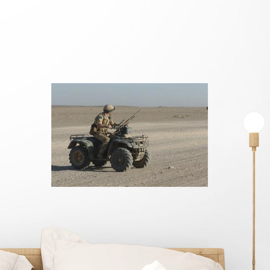British Army Soldier Provides Wall Decal