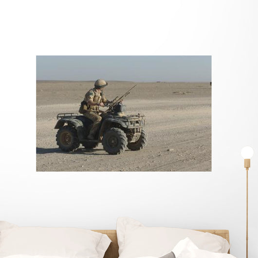 British Army Soldier Provides Wall Decal