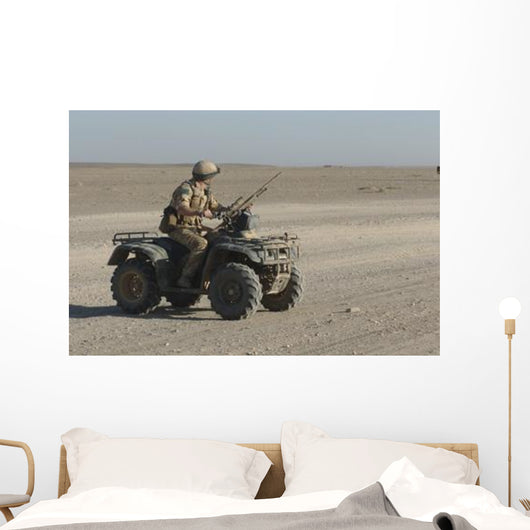 British Army Soldier Provides Wall Decal