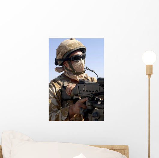 British Army Soldier Mans Wall Decal