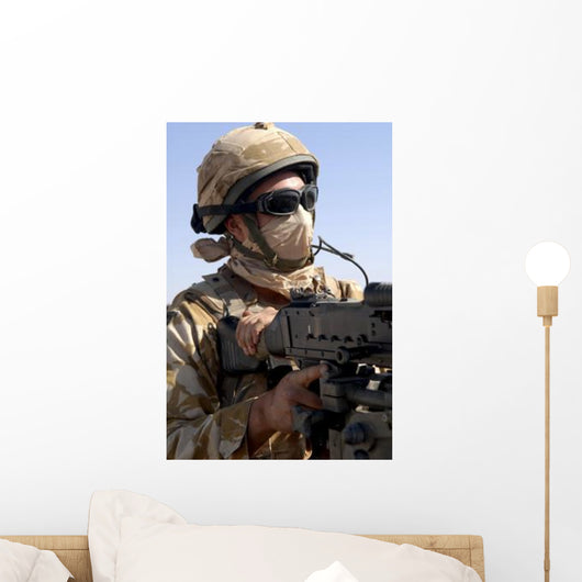 British Army Soldier Mans Wall Decal