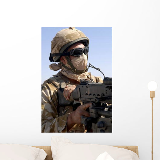British Army Soldier Mans Wall Decal