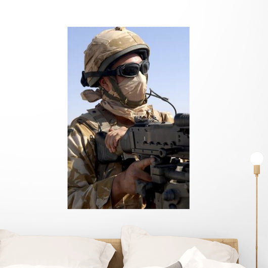 British Army Soldier Mans Wall Decal
