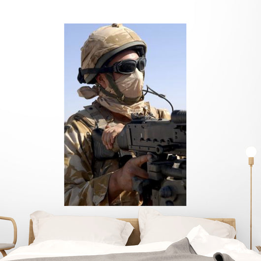 British Army Soldier Mans Wall Decal