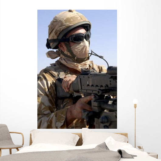 British Army Soldier Mans Wall Decal