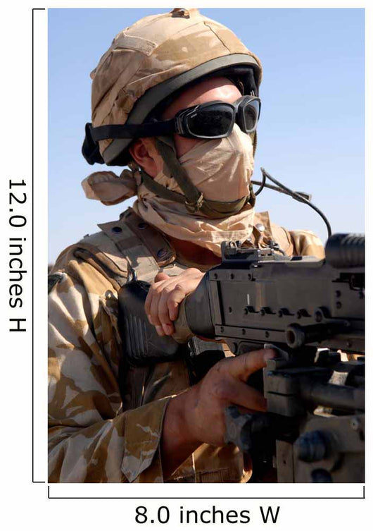 British Army Soldier Mans Wall Decal