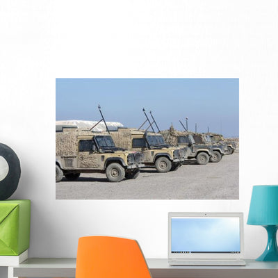 Group Snatch Land Rover Wall Decal shown on a wall