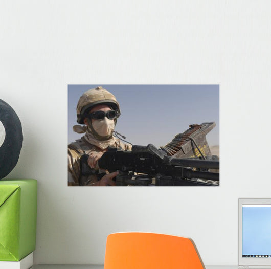 British Army Soldier Mans Wall Decal Design 1