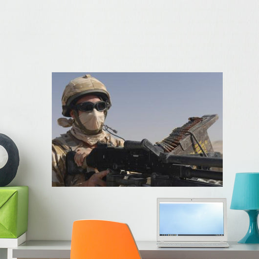British Army Soldier Mans Wall Decal Design 1