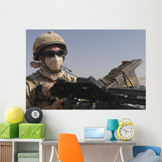 British Army Soldier Mans Wall Decal Design 1