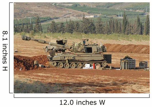M109 Self-propelled Howitzer Israel Wall Decal Design 1
