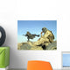 Gunner Sits atop British Wall Decal