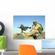 Gunner Sits atop British Wall Decal