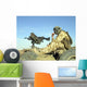 Gunner Sits atop British Wall Decal