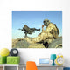 Gunner Sits atop British Wall Decal